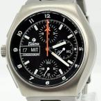 TUTIMA チュチマ ミリタリー クロノグラフ レフティ 616261 稼働品 760-22 ブラック AT メンズ 腕時計