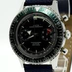 CROTON NIVADA GRENCHEN クロトン・ニバダ・グレンヒェン アビエーター・シーダイバー 105-94135 ブラック 手巻き メンズ 腕時計 稼働品