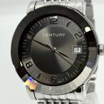 CENTURY センチュリー エレガンス デイト 125933 ブラック QZ 腕時計 稼働品 箱 保証書