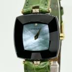 CENTURY センチュリー タイムジェム YG 750 シェル文字盤 QZ レディース 腕時計 訳あり