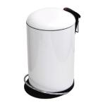ペダルビン/ゴミ箱 〔ホワイト 16L〕 円形 ペダル式 ダストボックス トレントトップデザイン Hailo ハイロ