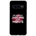 ショッピングバーチャルリアリティ Galaxy S10 私は黙ってあなたのウェブサイトを審査している ウェブデザイナー デベロッパー スマホケース