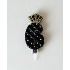 yacanova день рождения свеча цифра свеча модный Crown день рождения память день черный черный 6