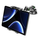 WOMLEX 車タブレットホルダー 車載タブレットホルダー ipad 車載ホルダー 運転席 モニタースタンド3セグメント可動式 粘着ジェル 強力