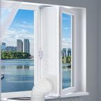 エアコン窓用シールクロス エアコンシールクロス エアコン窓用 4Mシーリングクロス ポータブルエアコン用ウィンドウシール 窓枠プレート 窓シール