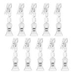 クリップホルダー 値札 スタンド 回転可能 ディスプレイ サインホルダー POP クリップ 値札 プラスチッククリップ 回転可能な価格クリップ