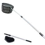 Freell アルミ製 たも網 1.7m 玉の柄 ランディングネット 網 35cm 伸縮式 65cm 〜 140cm コンパクト収納 タモ たも