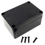 TUISKU ジャンクションボックス 電源ボックス 屋外 防水 黒 電気ボックス 電盤 小型 防塵 接続 長方形 ブラック 100×68mm