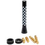 ミニクーパー アンテナ ヘリカルショートアンテナ チェッカー5mm/6mm車用 ショートアンテナ BMW MINI ミニ クーパー 汎用 FM