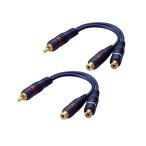 YFFSFDC RCA разделение кабель RCA мужской to 2RCA женский видео аудио Y type RCA аудио кабель монофонический из стерео . изменение 