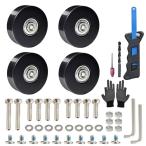 KINPAR чемодан замена шин комплект 4 шт. комплект выдерживаемая нагрузка PU цельный формирование замена шин ремонт комплект дорожная сумка колесо DIY замена . колесо 