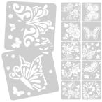 VILLCASE stencil сиденье 12 листов бабочка роза цветок stencil бабочка шаблон искусство картина .. tool ... резьба по дереву stencil для карта 