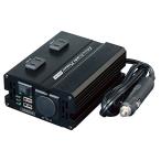 メルテックmeltec 車載用 DCDCコンバーター デコデコ 静音タイプ 3wayUSB&コンセント&アクセサリーソケット DC24V コンセ