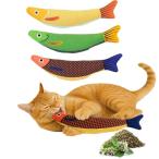 YFFSFDC 猫 おもちゃ またたび 3個セット猫噛むおもちゃ 猫用ぬいぐるみ ひとり遊び 天然キャットニップ入り 歯磨き ストレス発散 運動