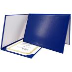GraduationMall благодарность форма . индустрия сертификат * почетный сертификат файл складывающийся пополам бумага A4 штамп королевский синий 