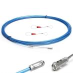 12M/20M通線ワイヤー ロッド径 3.0mm 通線 電線通し 通線工具cd管 配線通し ロープ通し スチー ルワイヤー 入線専用ワ 結束ワイ
