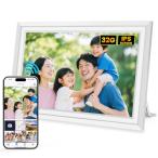 FANGOR デジタルフォトフレーム 10.1インチ IPSタッチスクリーン Wi-Fi機能付き 32GBメモリー内蔵 SDカード対応 1280