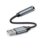 USB аудио изменение адаптер установленный снаружи звуковая карта USB-3.5mm аудио кабель 4 высшее TRRS изменение слуховай аппарат PS4 и т.п. применение 