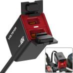  кожа новая модель *60W внезапный скорость зарядка VOLTSTAR для мотоцикла USB источник питания IPX6 водонепроницаемый металлический блок Type-C 30W+USB-A 30W 2 порт PD