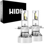 HID屋 H4 LED ヘッドライト 49600cdカンデラ 爆光 ホワイト 車検対応 12V 24V 2本1セット Mシリーズ プレミアム