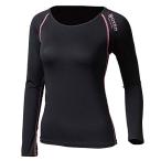 ショッピングアウトラスト おたふく手袋Otafuku Glove オールシーズンインナー 長袖 丸首 アウトラスト 温度調整 消臭 UVカット コンプレッション レディー