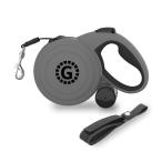 G-snap 伸縮リード 10mロング 荷重50kg対応 ワンタッチロック機能付き 反射材・安全ストラップ付属 グレー リードハウジング収納エチ