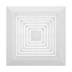 ショッピング排気口カバー HOMSFOU 排気 浴室 ファン カバー 天井 ファン グリル スプリング付き プラスチック 交換用 換気口 浴室換気扇 カバー 白