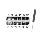 GYWHOOFT Note PC для винт винт комплект 240 шт. входит .M2 M2.5 M3 Note PC для винт фиксация для flat винт комплект наручные часы ремонт ремонт винт 