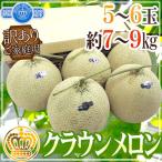 ショッピングメロン メロン 静岡産 ”クラウンメロン” 訳あり 5〜6玉 約7〜9kg【予約 入荷次第発送】 送料無料