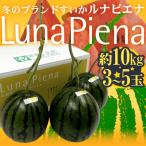 ショッピングスイカ 高知県夜須町 温室スイカ ”ルナピエナ” 3〜5玉 約10kg【予約 3月以降】 送料無料