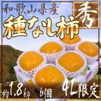 ~ Wakayama производство .. нет хурма ~ превосходящий товар 4L размер 6 шар примерно 1.8kg супер большой шар ограничение несессер [ предварительный заказ 10 месяц после ] бесплатная доставка 