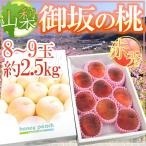 ”山梨県産御坂の桃”赤秀品8〜9玉...