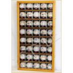 40 Baseball Arcylic Cubes Display ケース Cabet Holders Rack w/ UV Protection, Oak