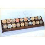 2 Rows Challenge Co/Caso Chip Display Rack Holder -Walnut Fish