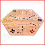 Oak H Pated 16" Aggravation Wahoo Game Board, Double-sided