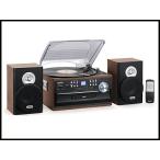 Jensen 3-スピード Turntable Music システム Limited Edition JTA475W LCD Display with フロント Loadg CD Player , AM/FM Stereo ラ