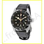 全国送料無料 Tudor Heritage ブラックベイレザー自動メンズ腕時計 79230N-BKLS