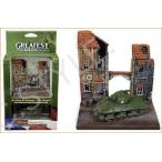 DIECAST Toys CAR JOHNNY LIGHTNING 1:64 Diorama - The Greatest Generation - 1:100 WWII M4A3 Sherman タンク  The Chateau Res Display JLSP0