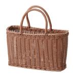 chi.. промышленность PP корзина тонкий сумка 91-16 Brown ваш заказ ( ширина 34× глубина 11× высота 20( ручка до 32)cm)