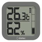 ショッピングインフルエンザ ドリテック デジタル温湿度計「ルフト」 熱中症計付き O-402 ブラック(ポスト投函配送 ネコポス)