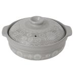 ショッピング三島 イシガキ 4687 吹きこぼれにくい土鍋 三島 8号 3〜4人前用 （ガス火専用）