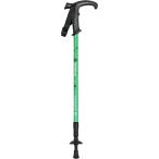 キャプテンスタッグ M-9854 トレッキングステッキ Ｔグリップ 三段 グリーンフラワー