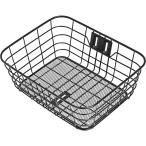キャプテンスタッグ Y-5256 ワイヤーバスケット 前用 フロントバスケット 角型 浅型 ブラック