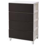 サンカ リビングチェスト ルームス ワイド シェード 4段 RSD-S544 ブラウン  (組立式 サイズ幅540×奥行362×高さ875mm)