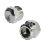 Aopin сад Mist форсунка латунь 1mm / 0.039" отверстие . туман Mr. спрей форсунка наружный. охлаждающий,.., фонтан, произведение предмет питание элемент примечание входить, теплица,2 Pcs