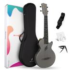 Enya Nova UE Pro 26 дюймовый карбоновый [AcousticPlus электрический * акустический укулеле ] черный 