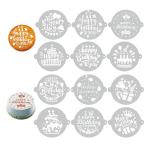 Rolin Roly день рождения кекс шаблон 203 x 240 mm кекс для 24 вид день рождения кекс сахар . для катануки шаблон stencil ke-