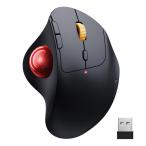 ProtoArc EM04 トラックボールマウス 静音 無線 Bluetooth/2.4GHz 3台同時接続 手首負担軽減 人間工学 親指操作 充電式