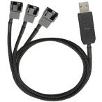 Kiligen полный скорость 12V напряжение подножка выше USB из 3 way 3 булавка а также 4 булавка PC вентилятор рукав источник питания адаптер ke-