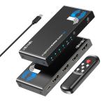 4K@60Hz/2K@120Hz HDMI переключатель 3 ввод 1 мощность 18Gbps дистанционный пульт автоматика * ручной переключатель инструкция на японском языке *USB электрический кабель . приложен 